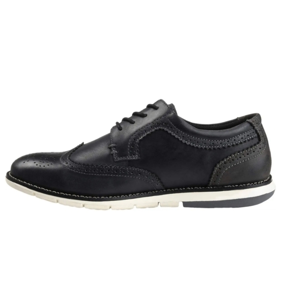 Vanc Co Drake Leather Wingtip Oxford in Black NEW - Picture 6 of 13